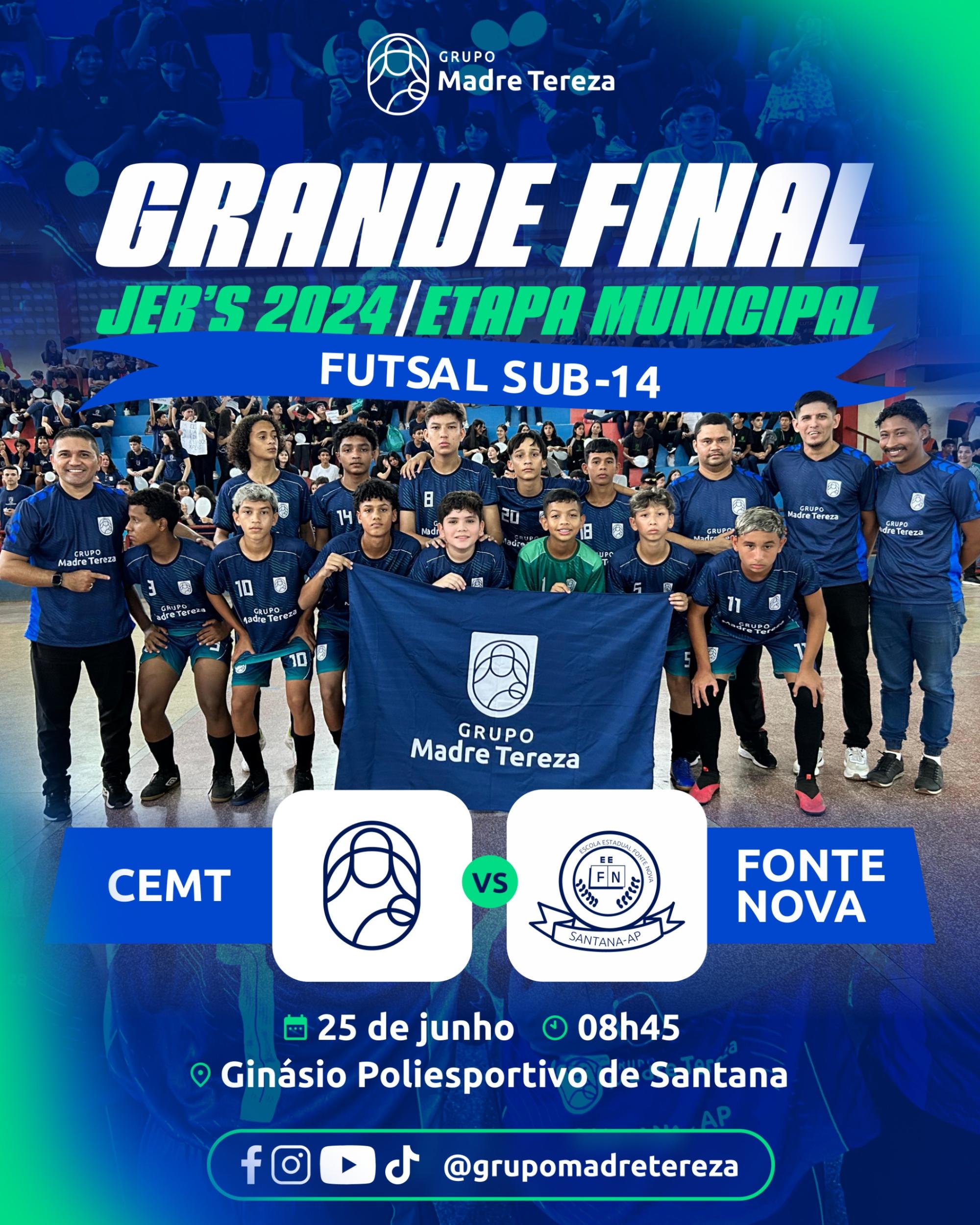 CEMT e Fonte Nova disputam a Grande Final do JER's 2024