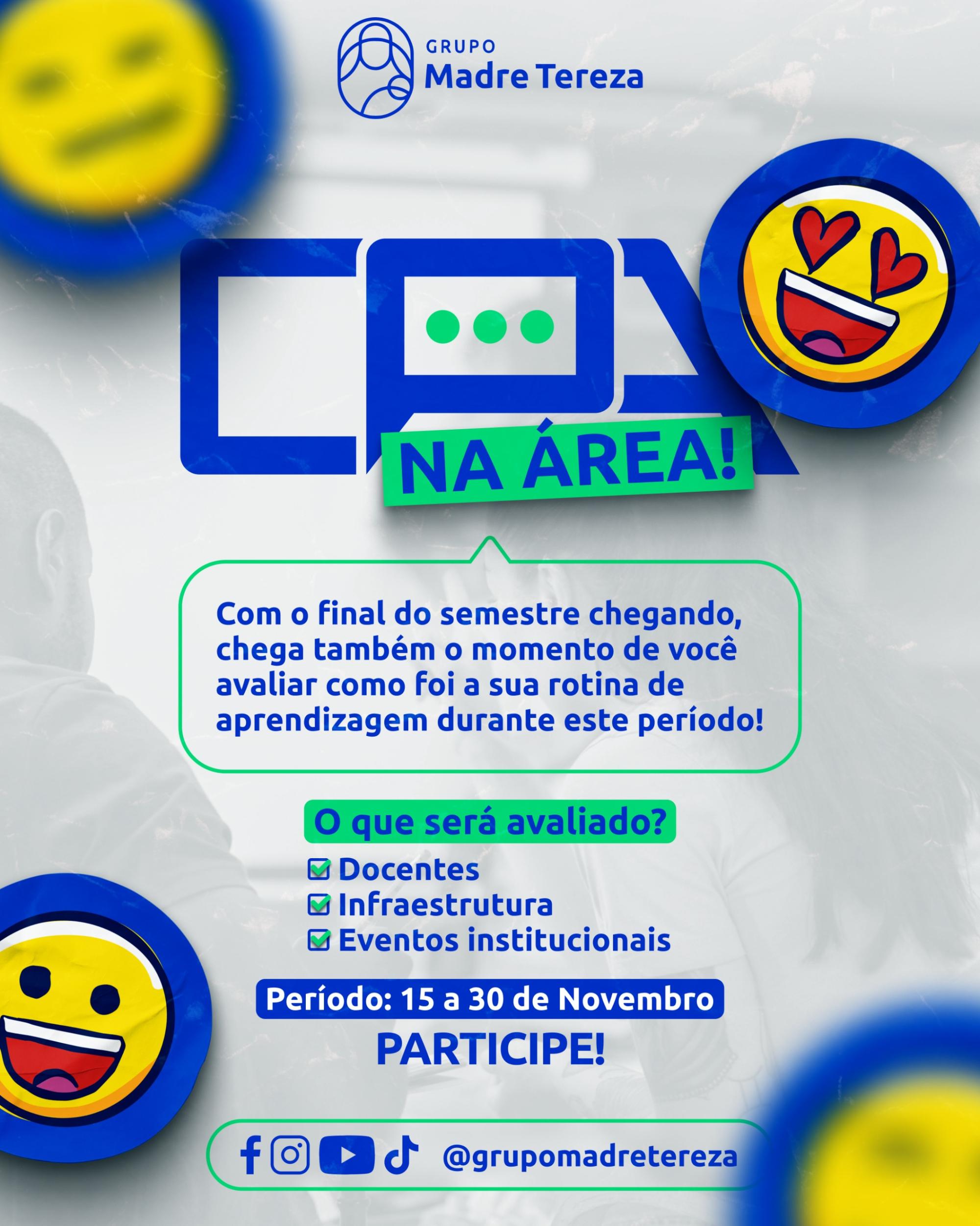 CPA na Área: Participe da Avaliação Institucional e Ajude a Melhorar a FAMAT!