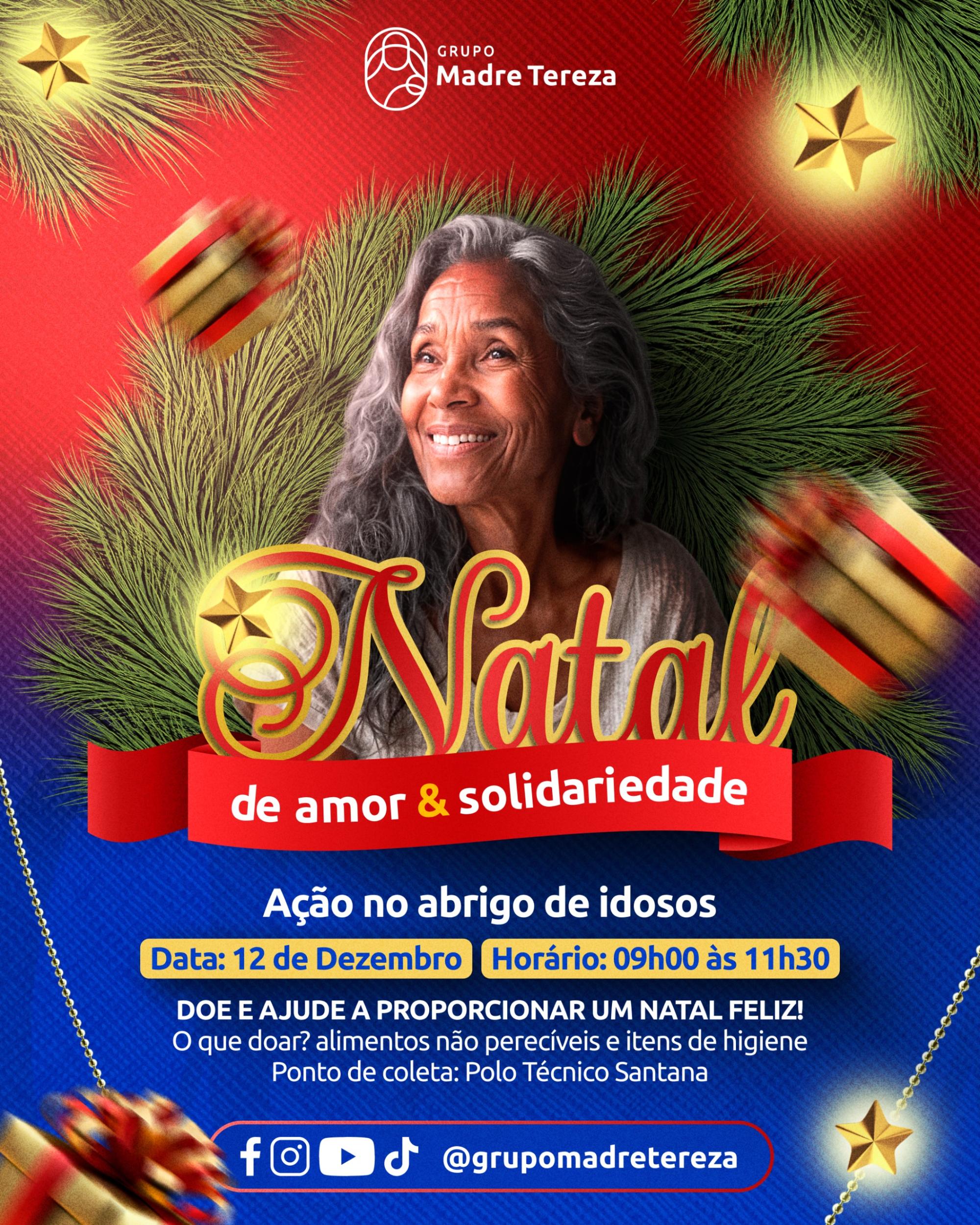 Um Natal de Amor e Solidariedade: Grupo Madre Tereza Promove Ação no Abrigo de Idosos