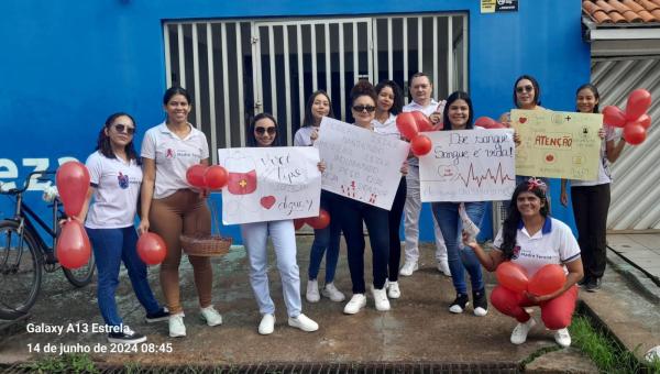 Alunos da Escola Técnica Madre Tereza promovem blitz educativa no Mês de Conscientização da Doação de Sangue